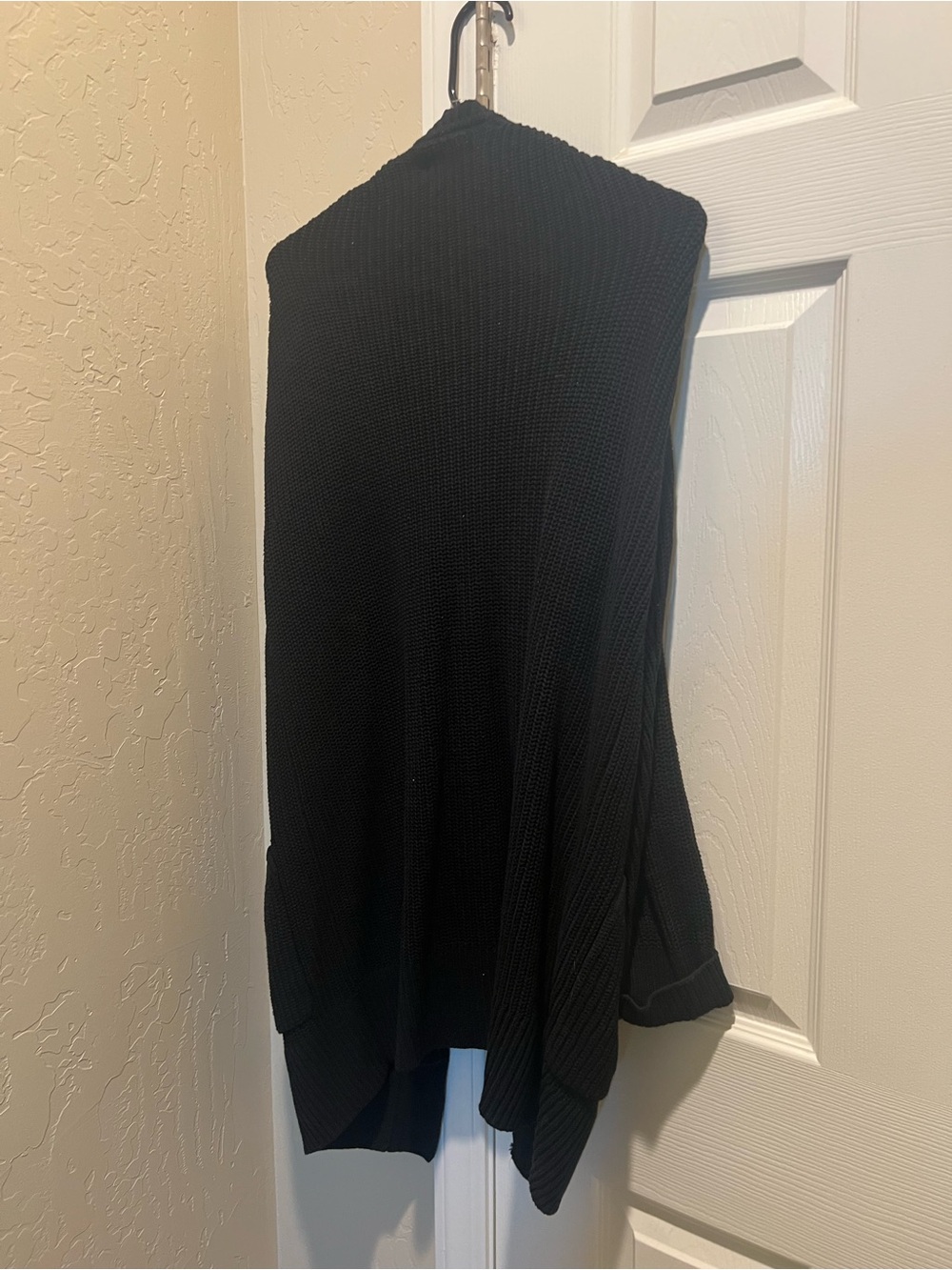Black Knit Cardigan with pockets